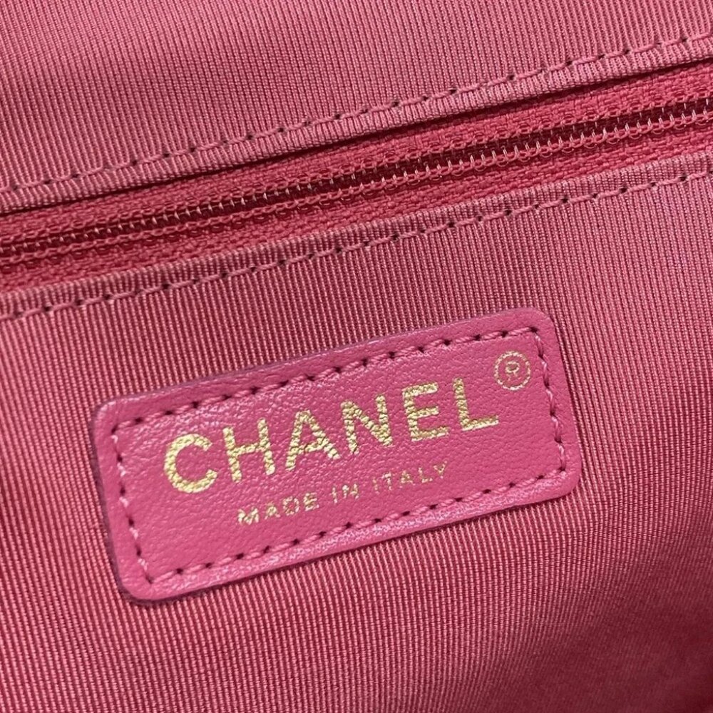 CHANEL Girl Chanel Pink Tweeds Lambskin Shoulder Bag gold hardware - Picture 15 of 16